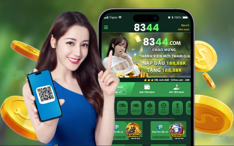 Hình ảnh quảng cáo của 86bet hiển thị nền tảng và các lợi ích